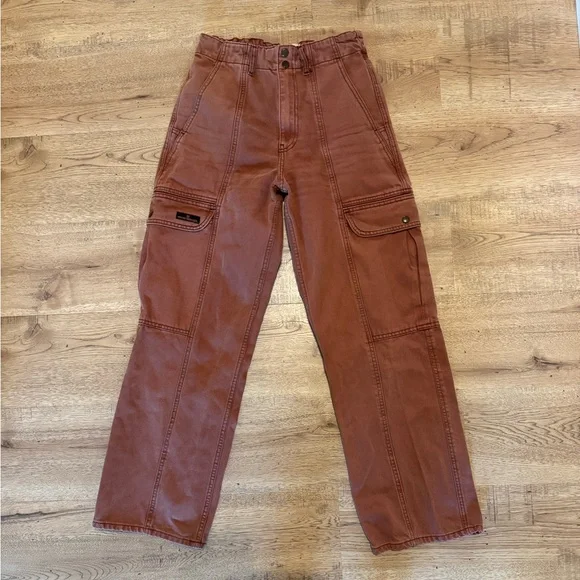 BDG Brown Straight Leg Pants - Picture 1 of 5